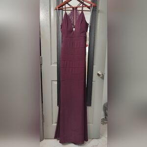 Emerald Sundae Plum/Eggplant/Purple Maxi Mermaid Bodycon Elegant Dress